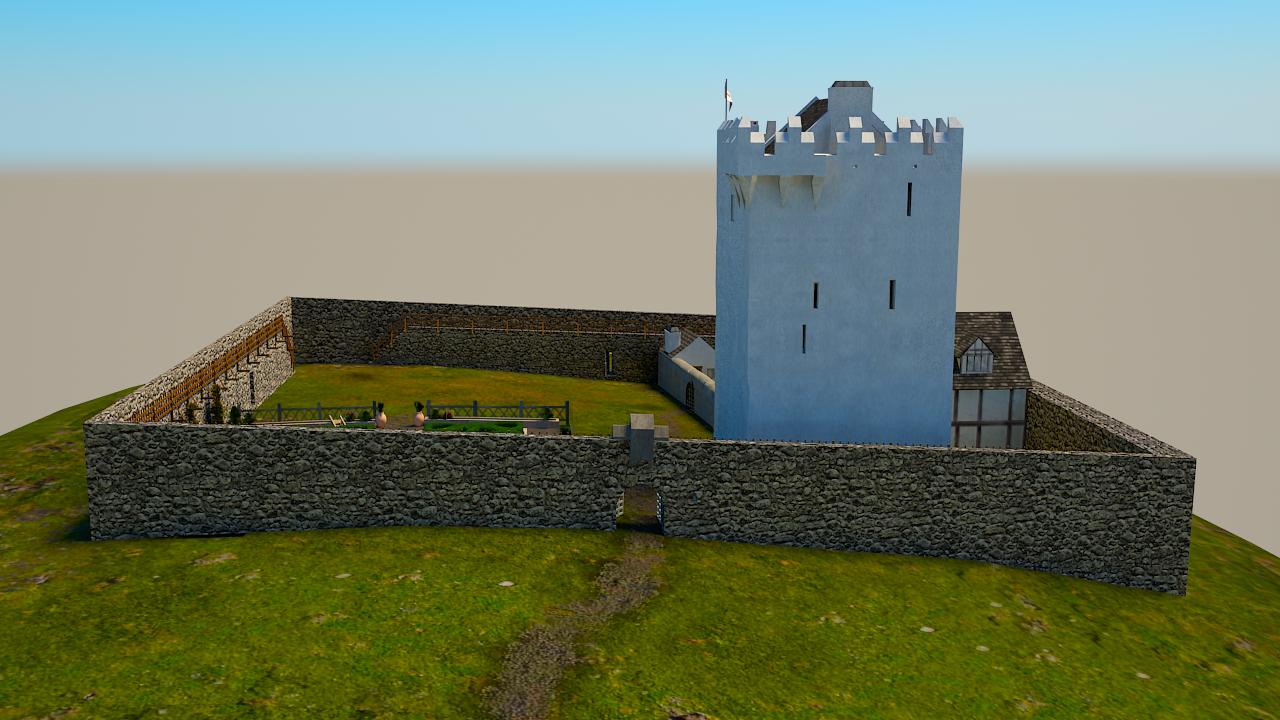 Tower House and bawn wall