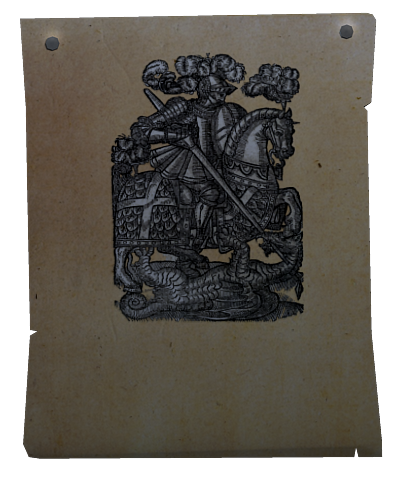Woodcut of St George