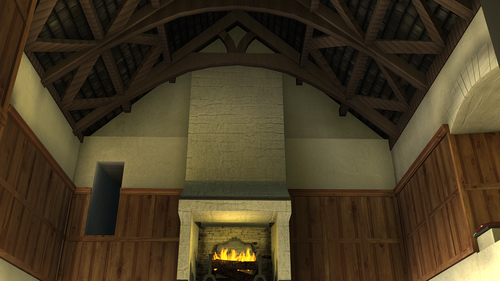 Tower house view from south-west and above