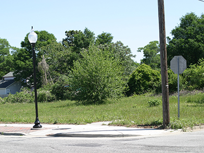 Northwest corner of Fourth and Harnett